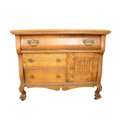 Online Furniture Auctions Vintage Furniture Auction Antique Antique Tiger Oak Wash Stand - Online Furniture Auctions Vintage Furniture Auction Antique