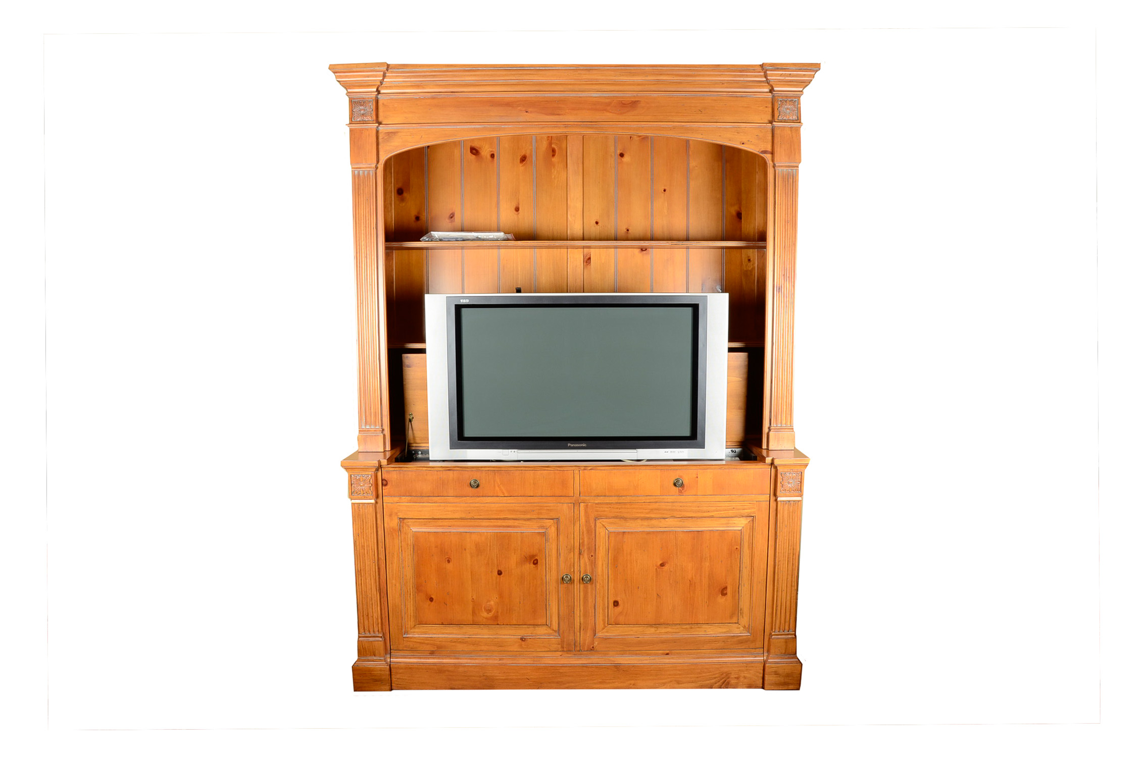 Entertainment Center by Ethan Allen with Liftbox Mechanism EBTH