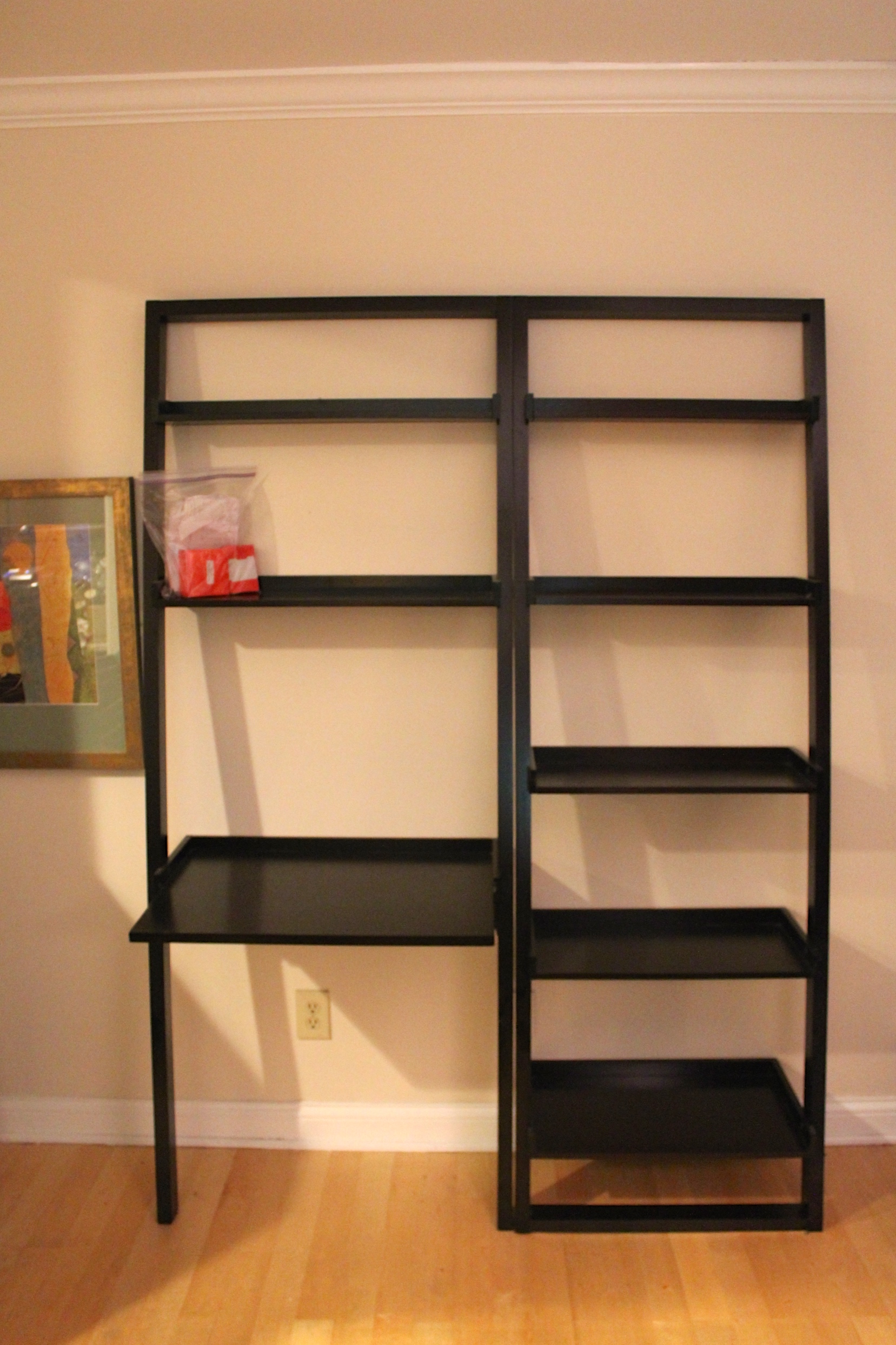 Crate & Barrel Sloane Leaning Desk and Bookshelf EBTH