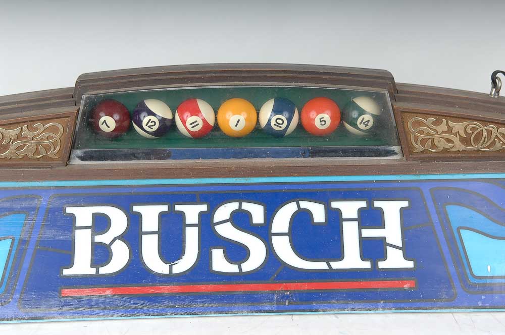 Busch Beer Pool Table Light EBTH
