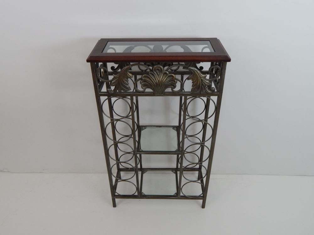 Glass Top Wine Rack EBTH