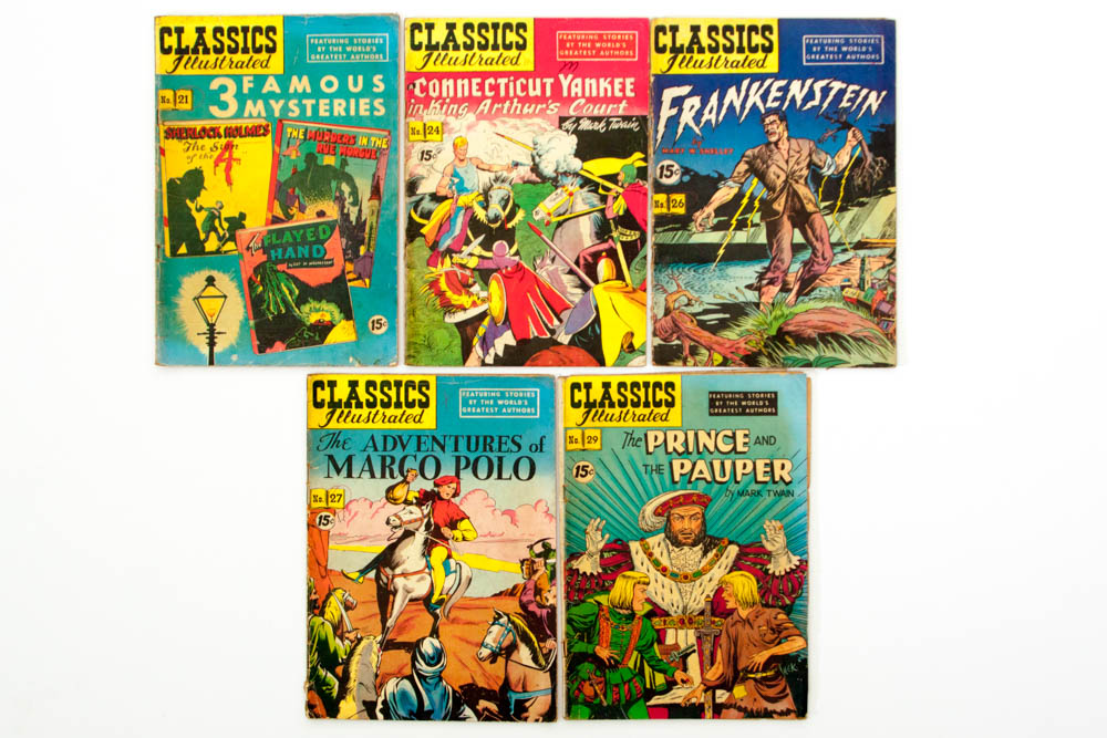 Collection of Vintage Classics Illustrated Comics, Including ...