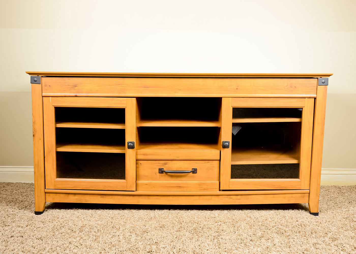 Solid Oak Entertainment Center EBTH