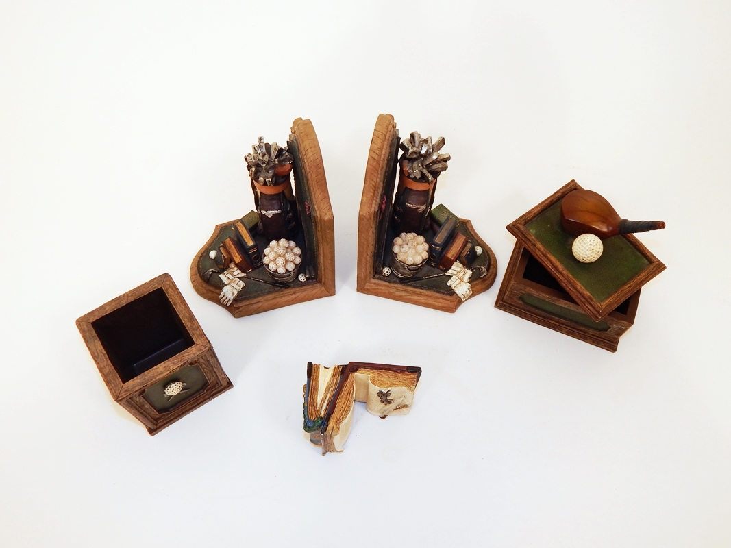 Collection of Golf Themed Desk Accessories EBTH