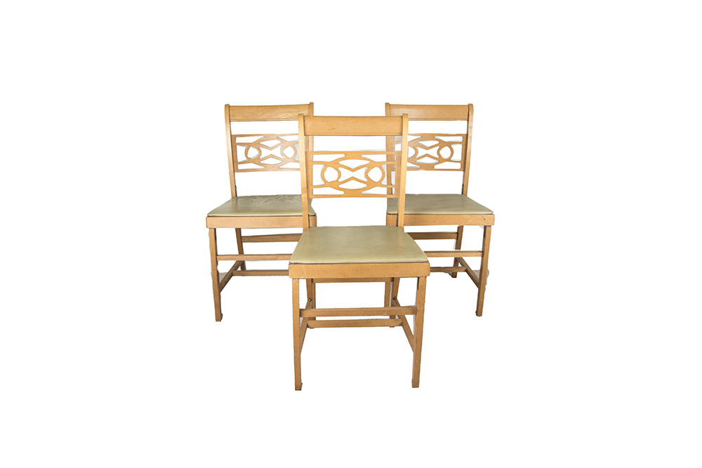 Vintage Coronet Wood Folding Chairs Ebth