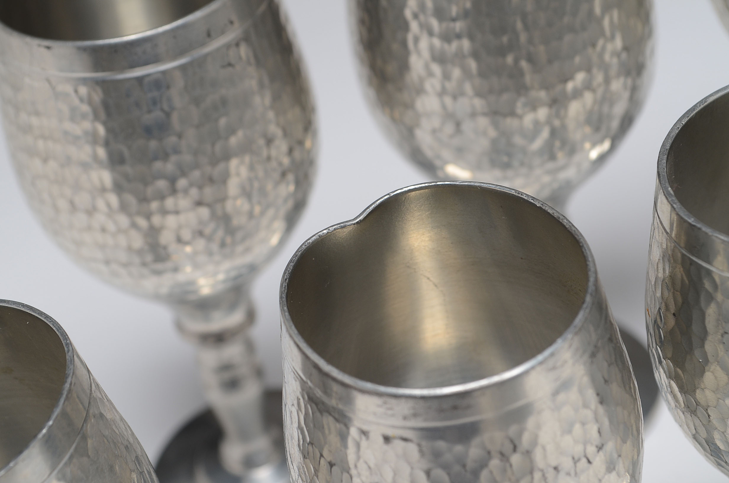 Pura Banka Tin Indonesian Hammered Goblets EBTH