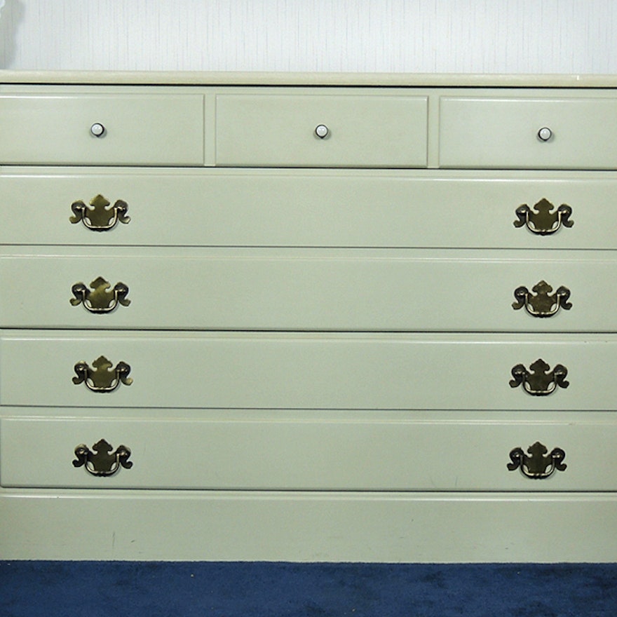 Ethan Allen Antique White Dresser Ebth