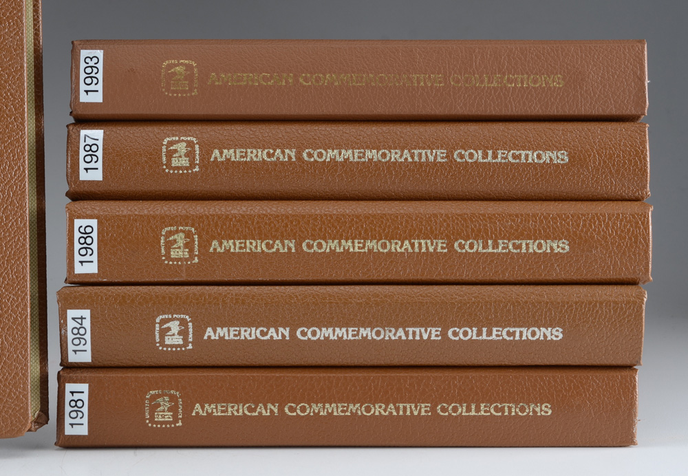 Six Volume USPS American Commemorative Stamp Collection Books EBTH