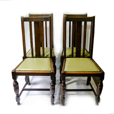 Online Furniture Auctions Vintage Furniture Auction Antique Set of Oak Dining Chairs - Online Furniture Auctions Vintage Furniture Auction Antique