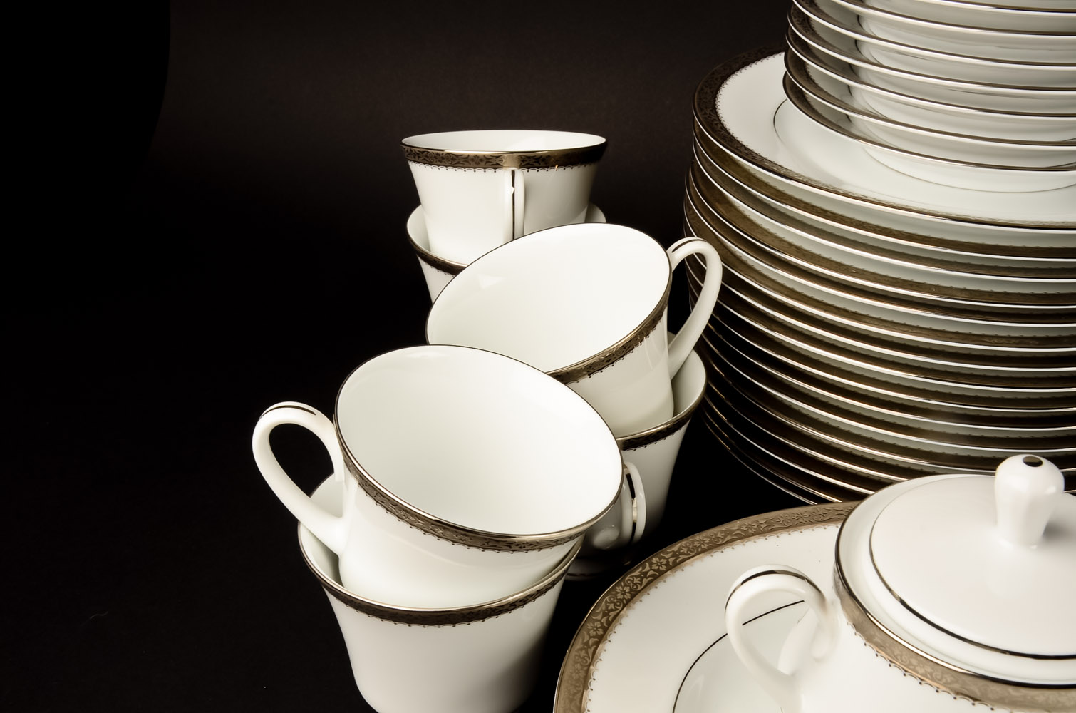 Noritake Essex Platinum China Set EBTH