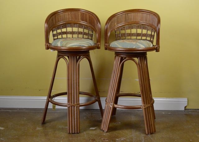 Rattan Bar Stools by South Sea Rattan EBTH