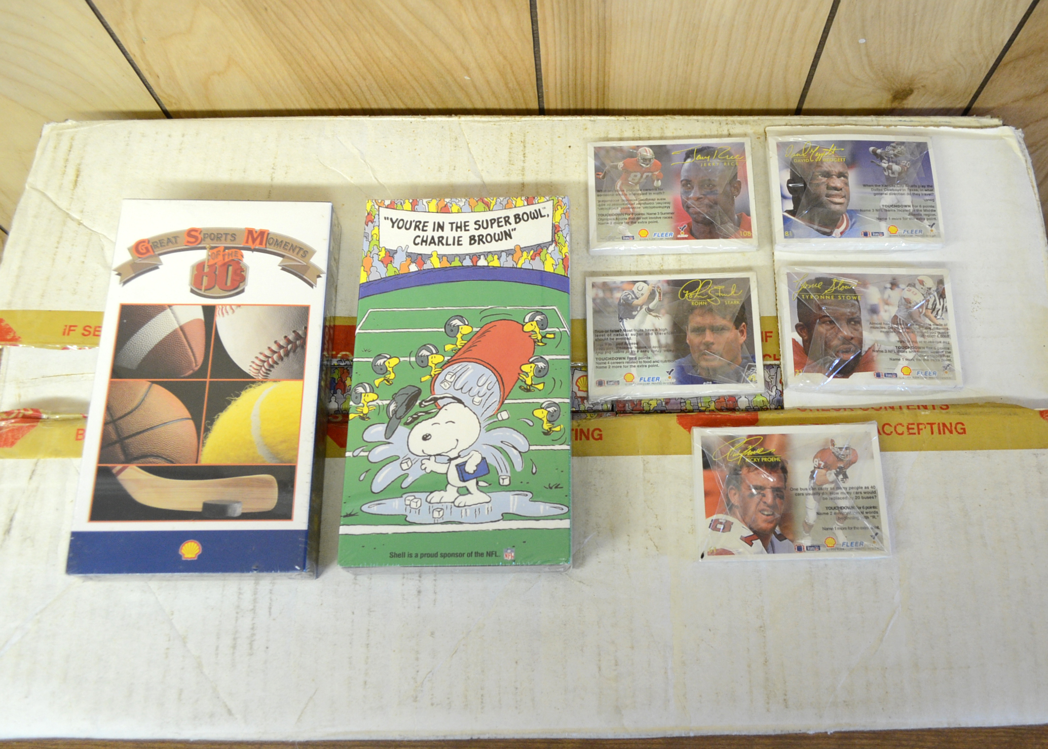 Collection of Sports VHS tapes and Cards EBTH