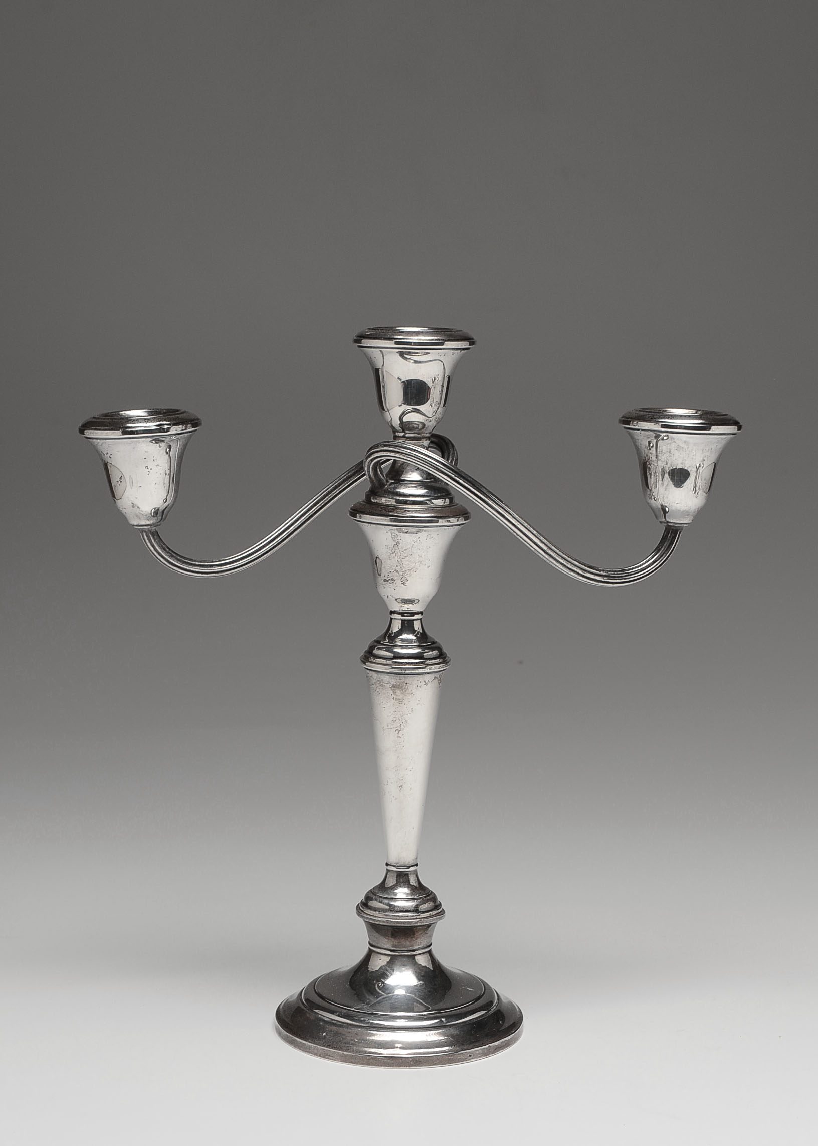 Pair of Gorham Weighted Sterling Silver ThreeLight Candelabras EBTH