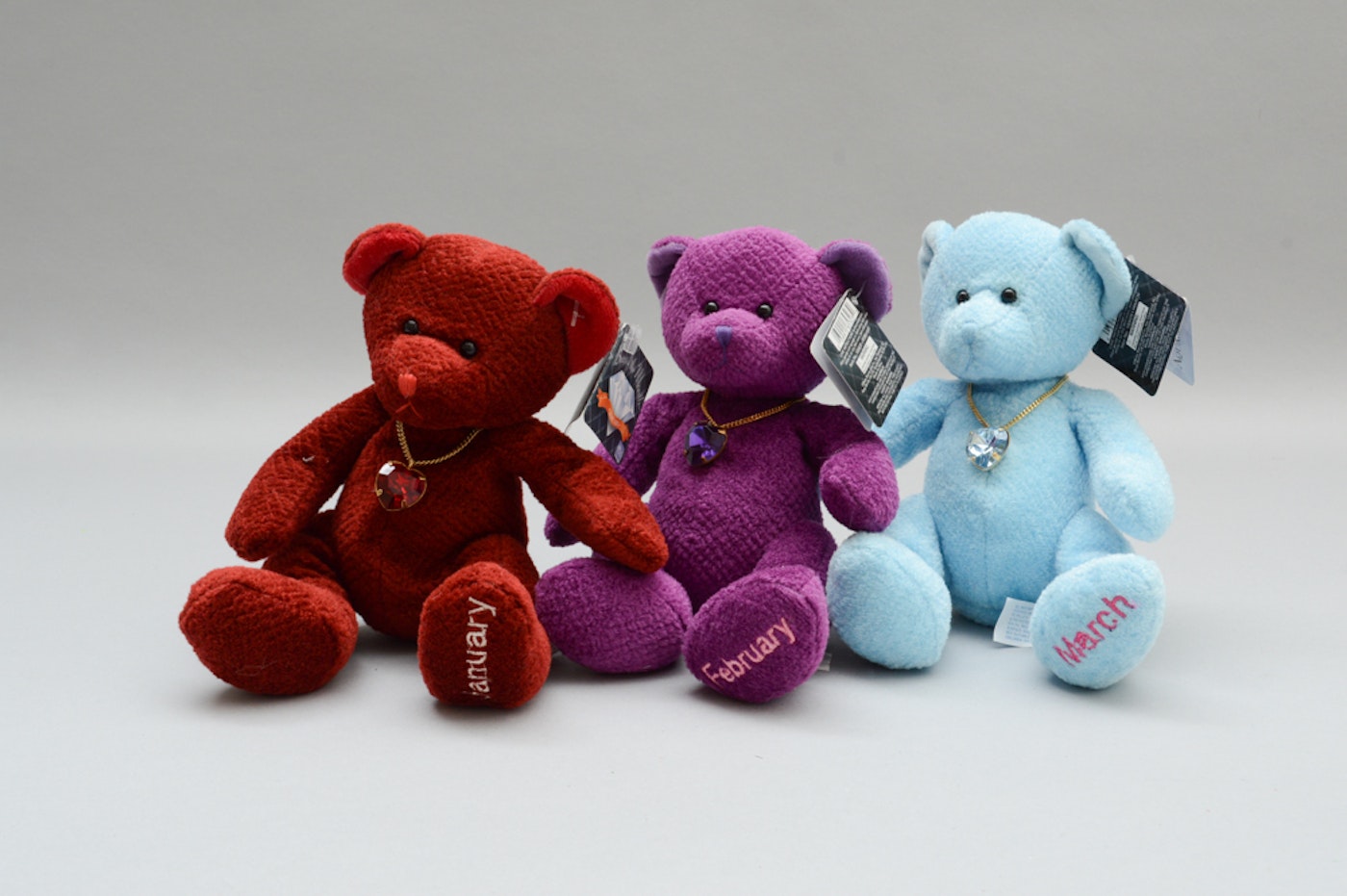 Group of Bears of the Month Birthstone Bears : EBTH
