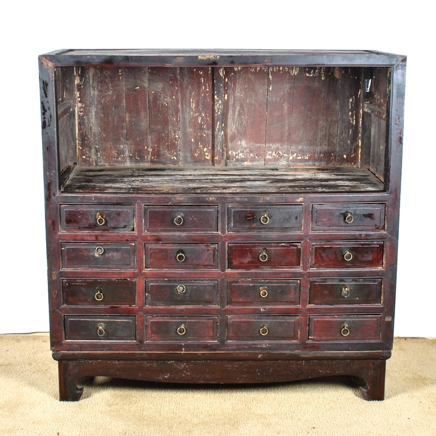 Antique Apothecary Cabinet : EBTH Antique Apothecary Cabinet ... - Antique Apothecary Cabinet : EBTH