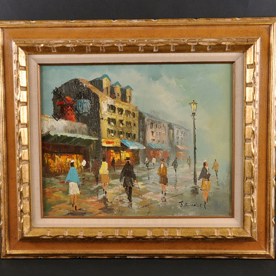 Original Oil On Canvas Signed J Burnett Ebth