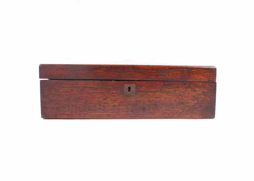 Antique Wooden Portable Writing Desk Ebth