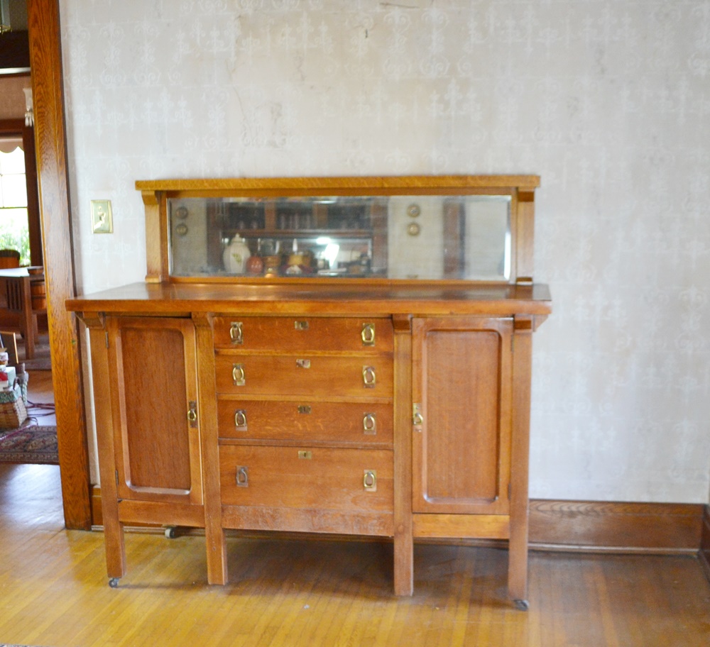 Vintage Quarter Sawn Oak Sideboard EBTH