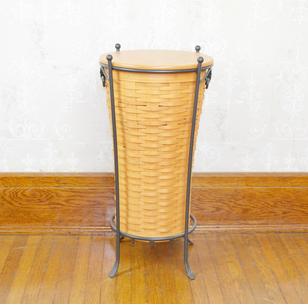 Longaberger Umbrella Basket With Stand EBTH