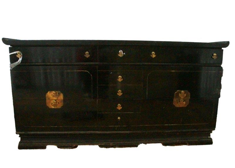 Asian Style Dresser In Black Ebth