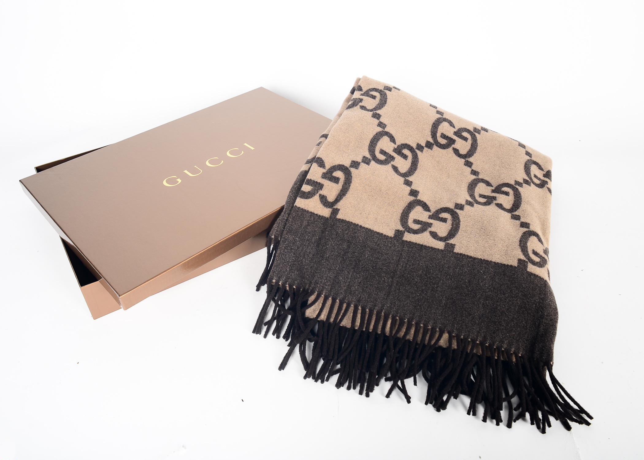 Gucci Wool and Cashmere Throw Blanket EBTH