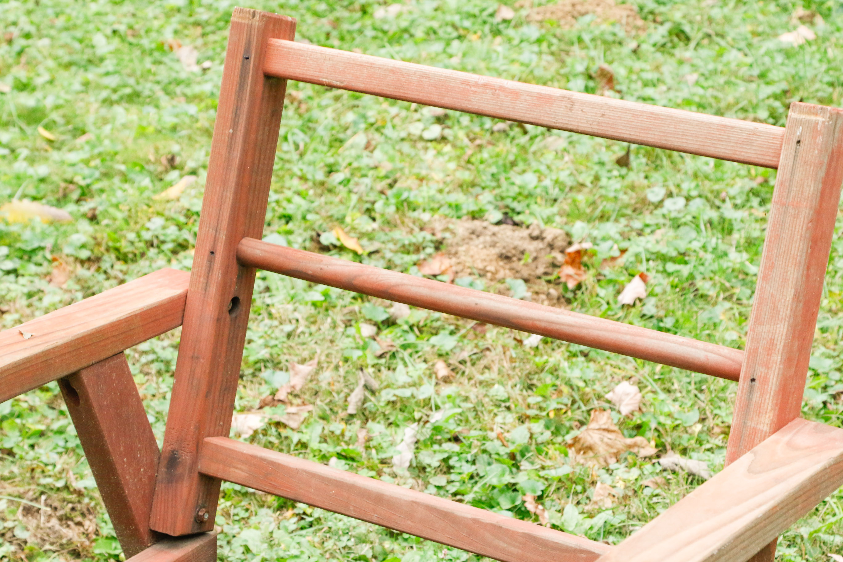 Three-Piece Vintage Redwood Lawn Furniture | EBTH