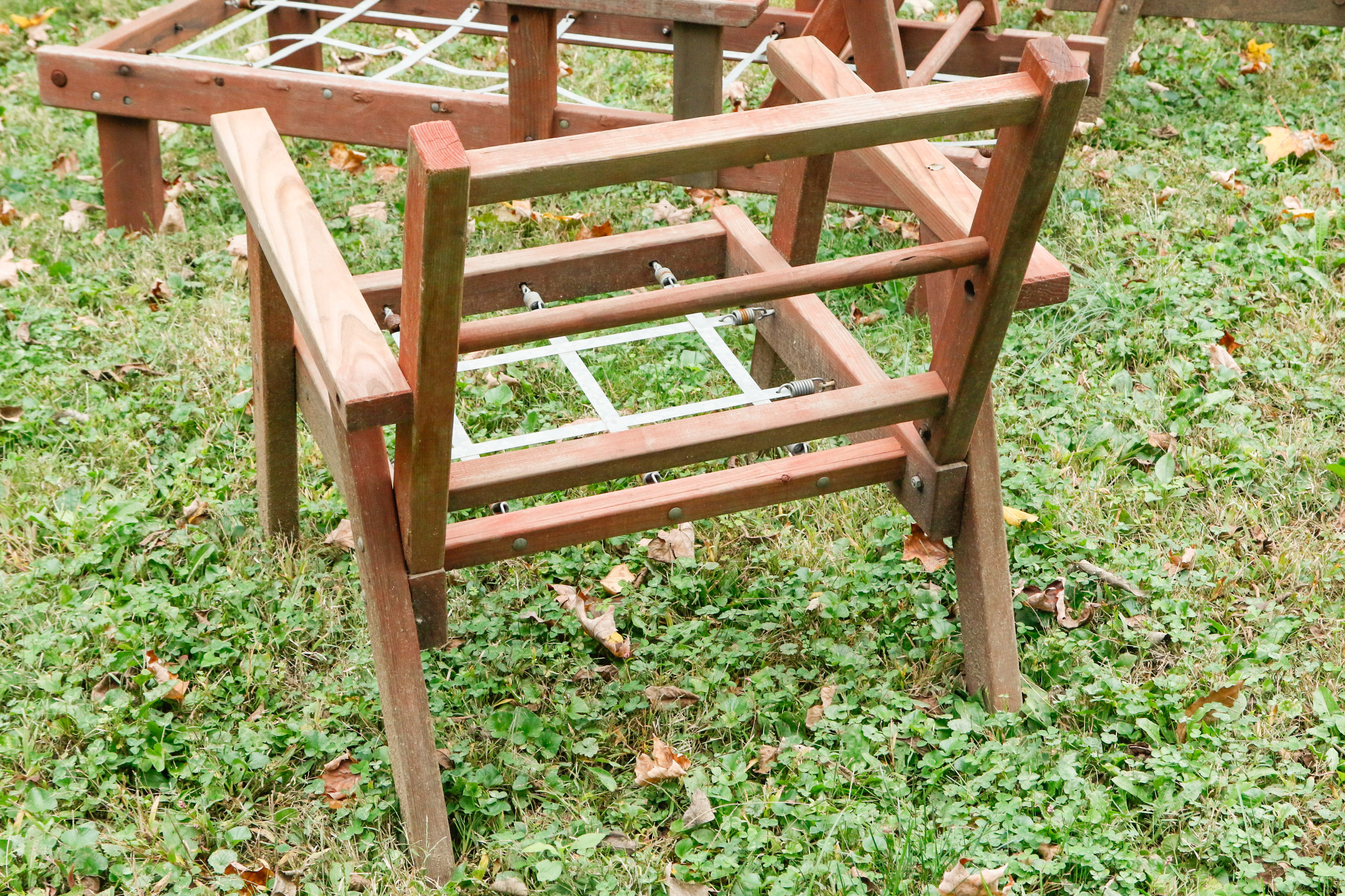 ThreePiece Vintage Redwood Lawn Furniture EBTH