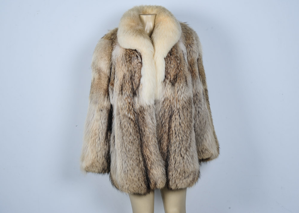 vintage coyote fur coat
