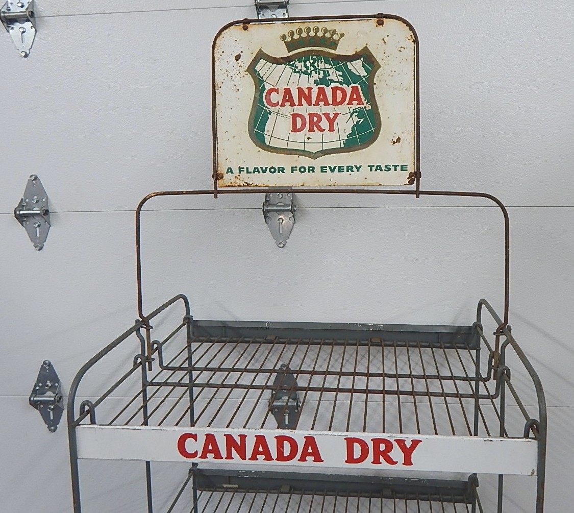 Canada Dry Advertising Wire Store Display Rack EBTH