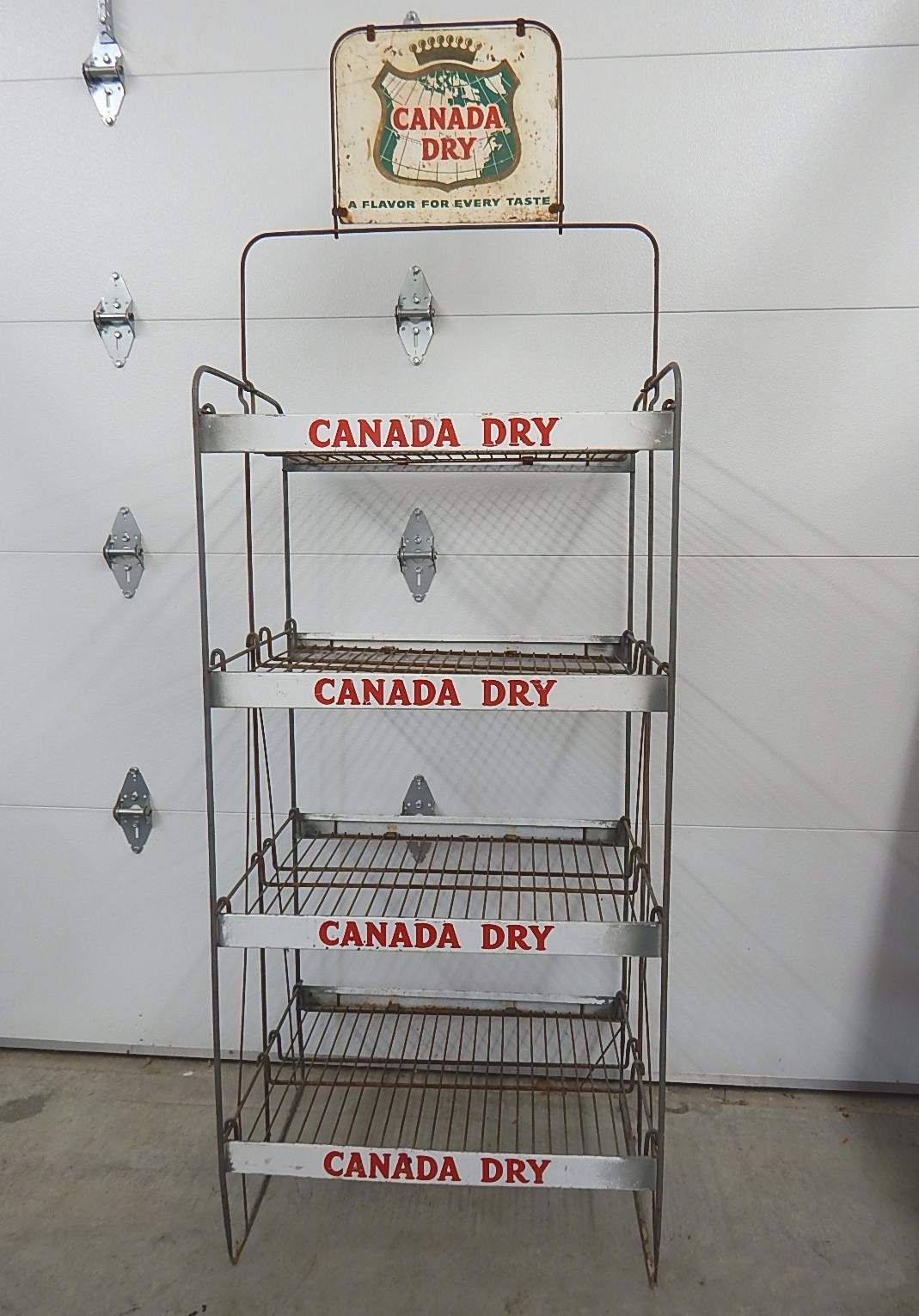 Canada Dry Advertising Wire Store Display Rack EBTH