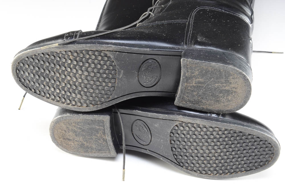 Devon Aire Black Leather Riding Boots EBTH