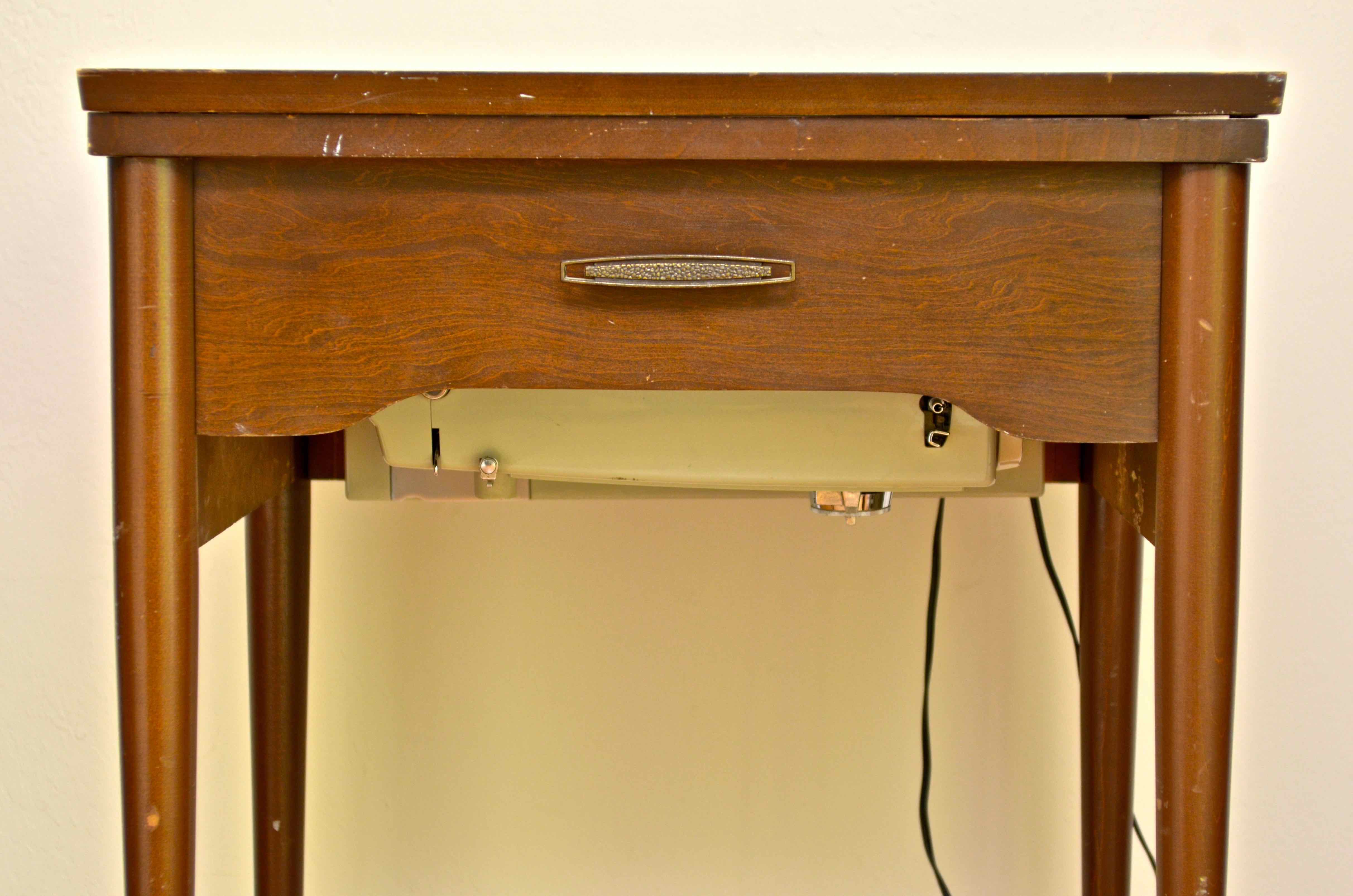 Sears Kenmore Sewing Machine and Vintage Table EBTH