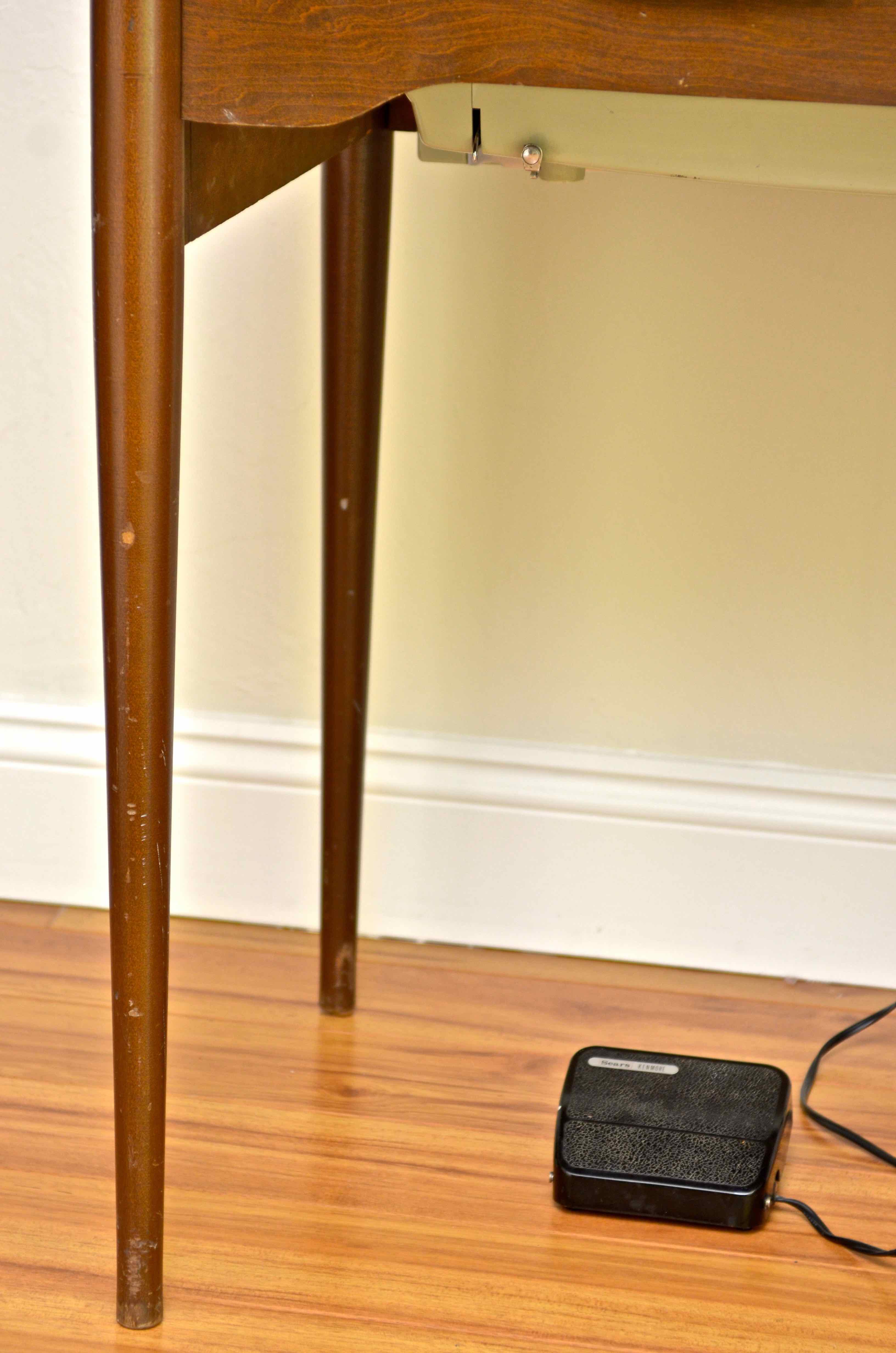 Sears Kenmore Sewing Machine and Vintage Table EBTH