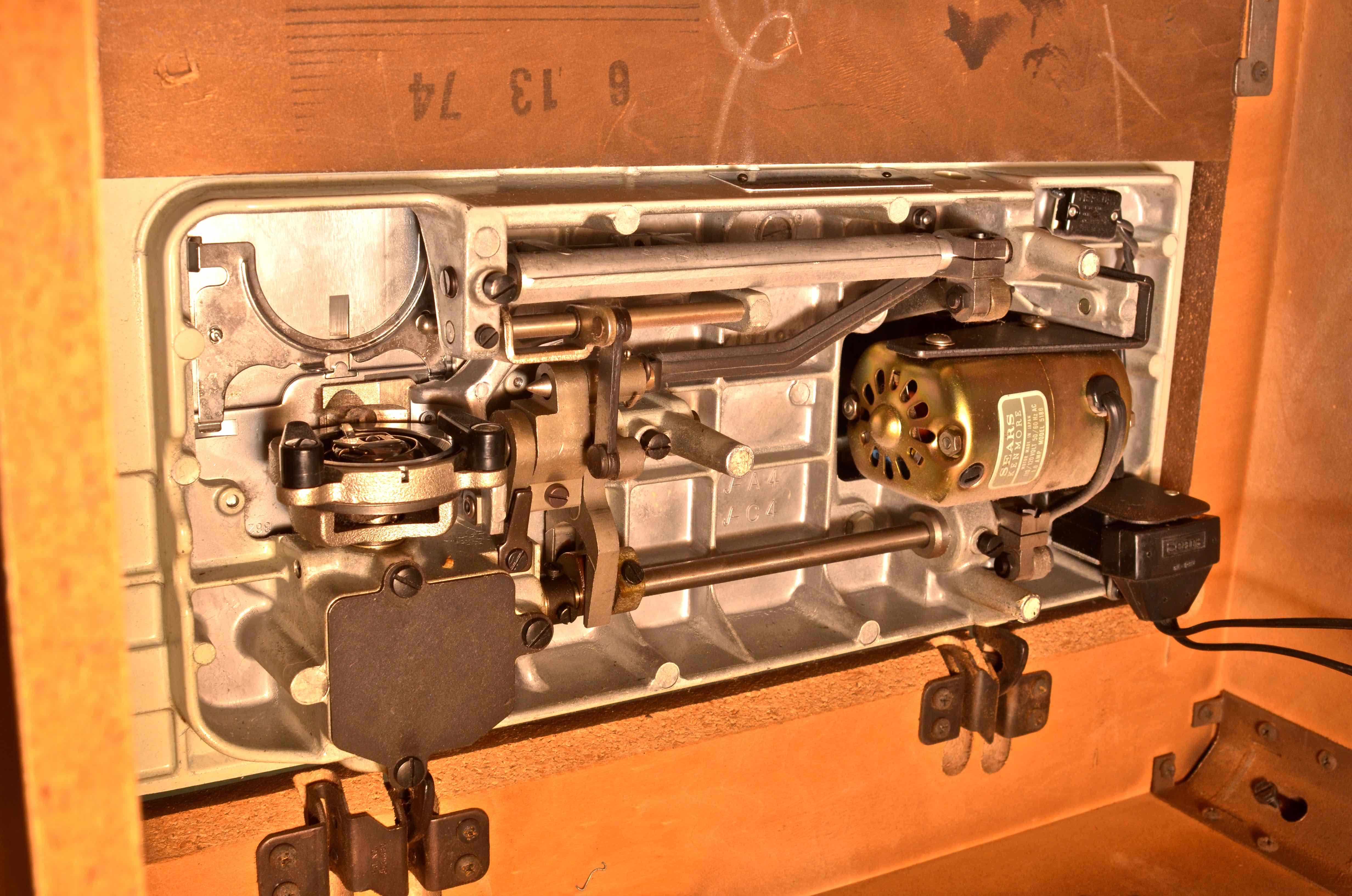 Sears Kenmore Sewing Machine and Vintage Table EBTH