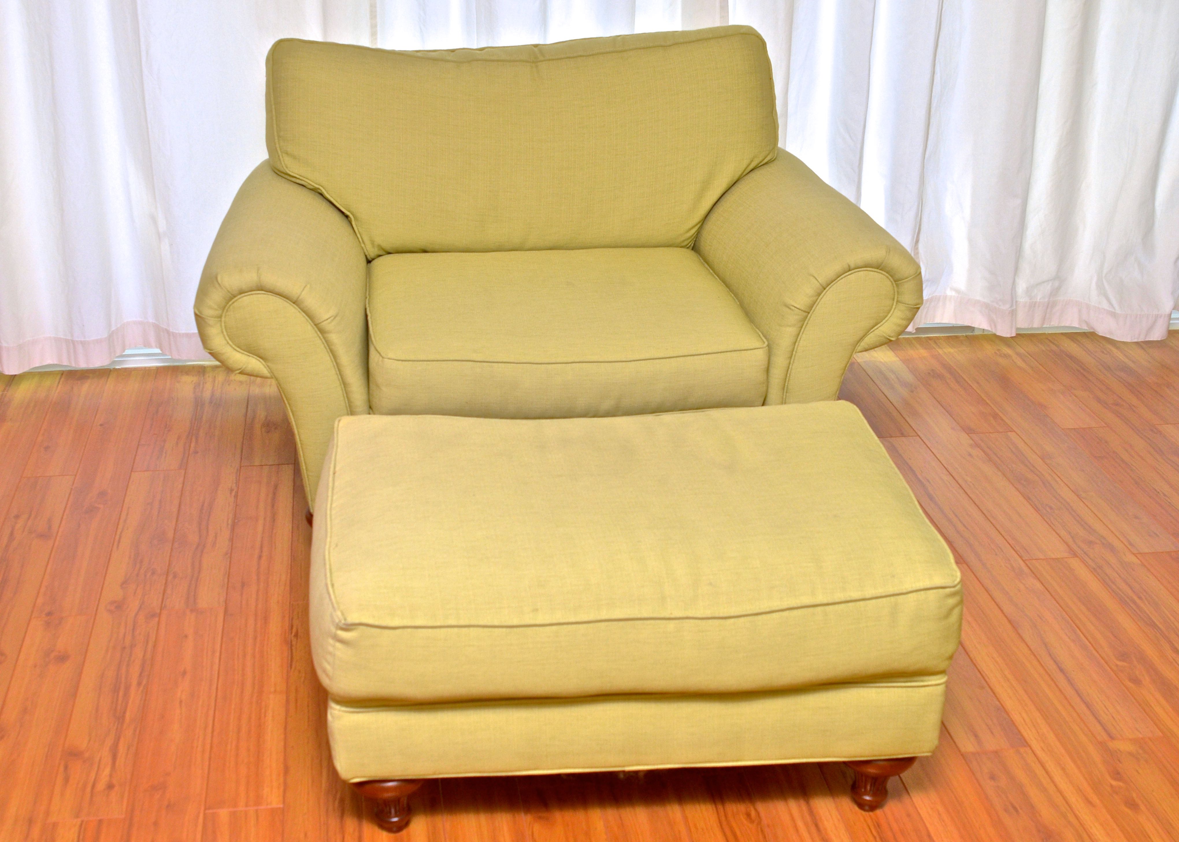 Haverty's Oversized Chair with Ottoman EBTH