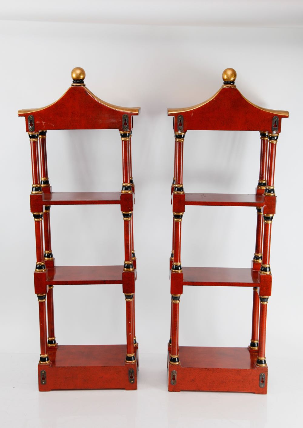 Pair of Asian Inspired Wall Shelves EBTH