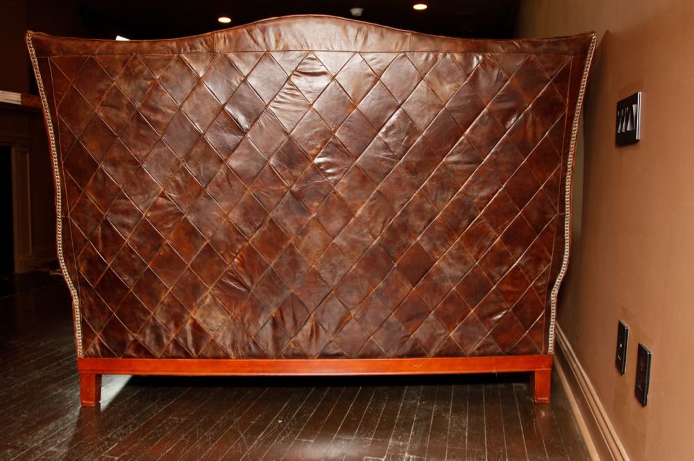 Custom G J Styles Leather and Cow Hide Bed Frame EBTH