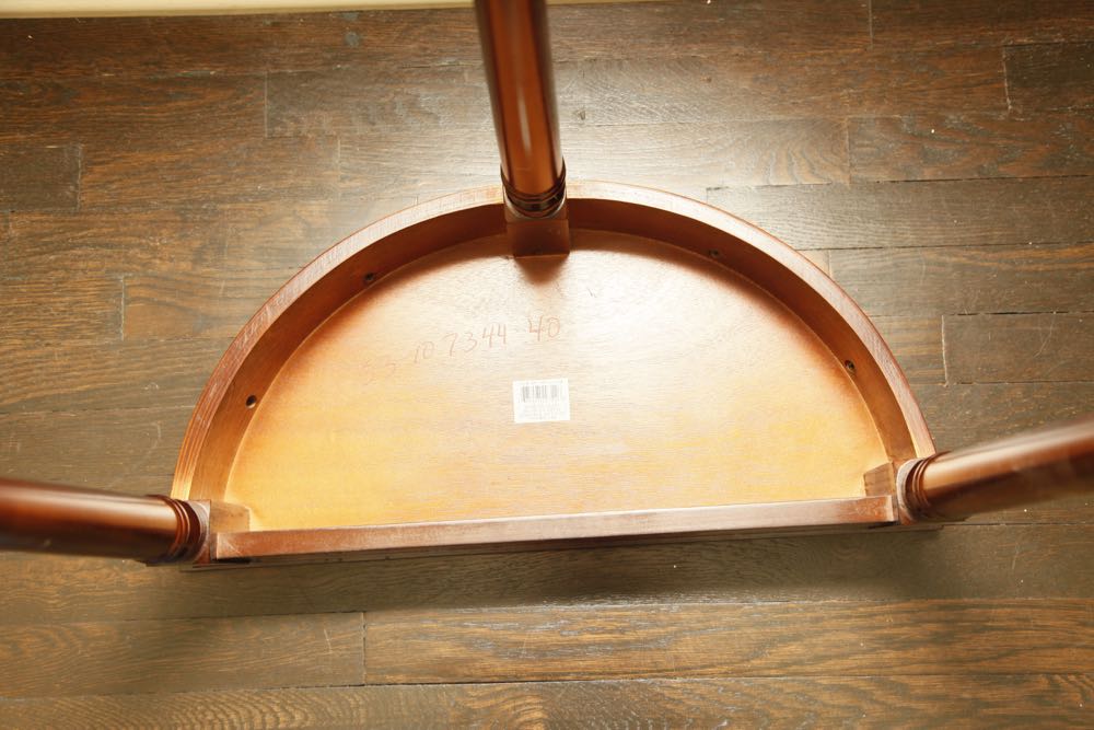 A Pair of Half Moon Entry Way Tables EBTH