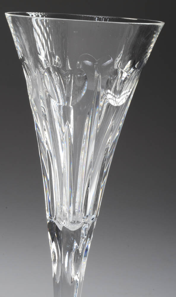 Waterford Millenium Crystal Glass Champagnes and Water Goblets EBTH