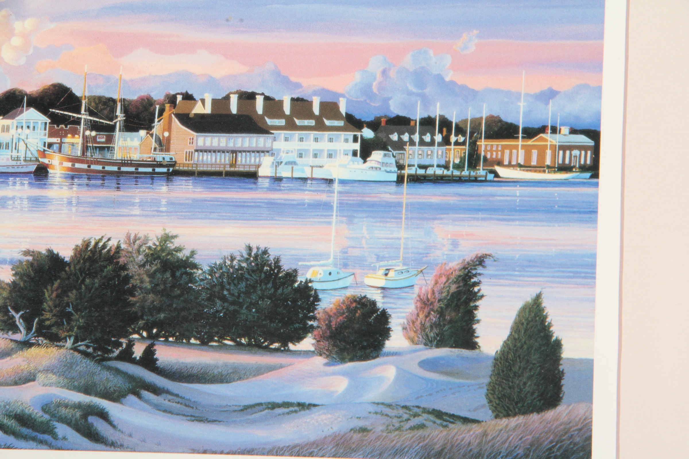 Signed Alan Cheek Harbor Print EBTH