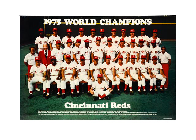 1975 Cincinnati Reds Team Poster | EBTH