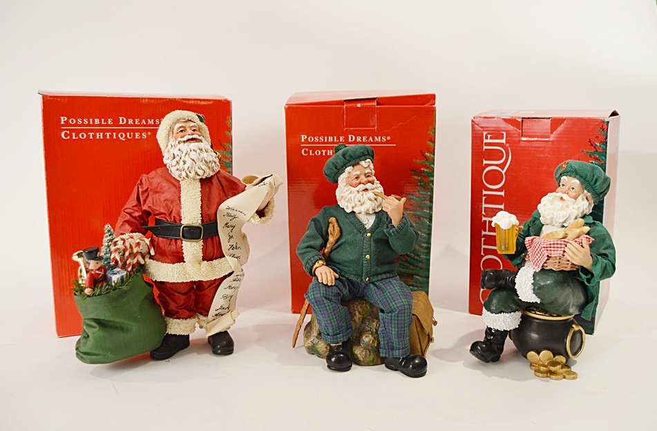 Clothtique Possible Dreams Collectible Santa Figurines EBTH