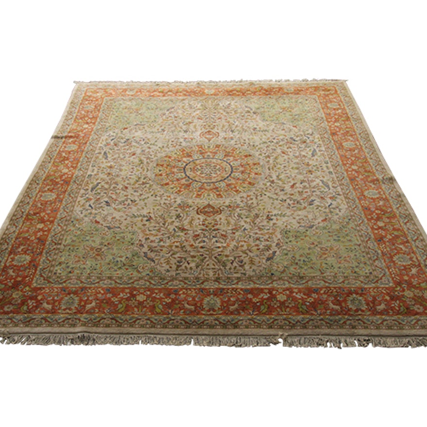 Pande Cameron Of New York Hand Woven Indian Area Rug Ebth Pande Cameron Of New York Hand Woven Indian Area Rug