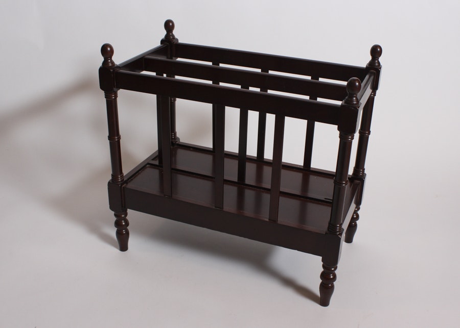 Bombay Company Wood Magazine Rack : EBTH Bombay Company Wood Magazine Rack : EBTH