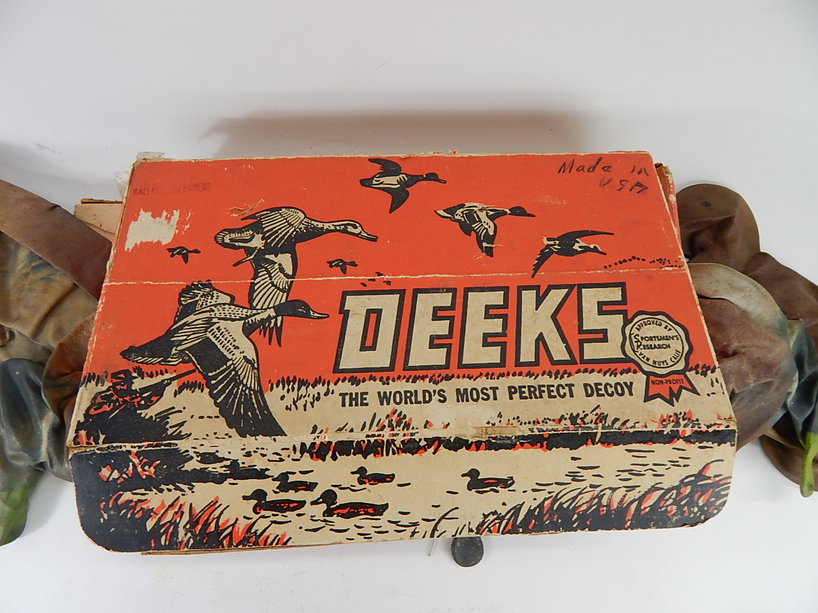 Vintage Deeks Inflatable Duck Decoys EBTH
