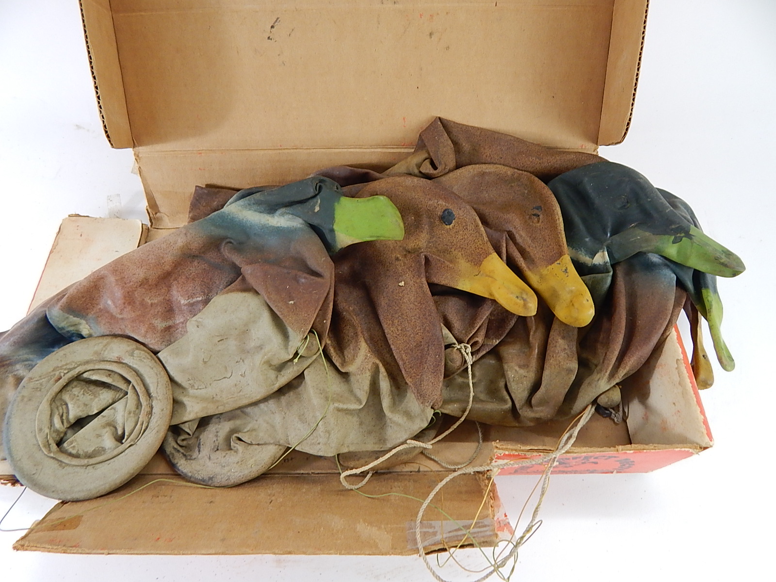 Vintage Deeks Inflatable Duck Decoys EBTH