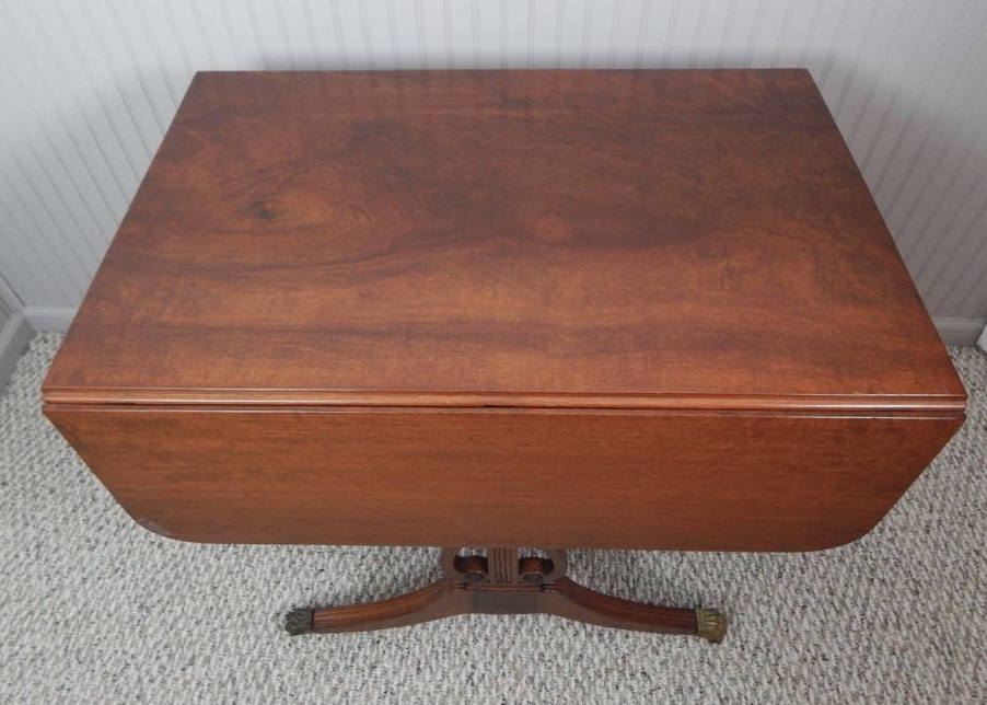 Drop Leaf Lyre Duncan Phyfe Table EBTH