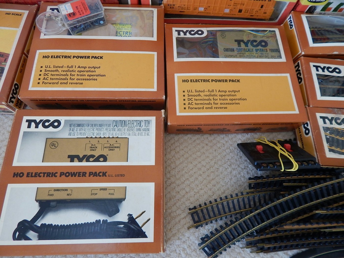 Collection of Electric Trains Track and Accessories Still 