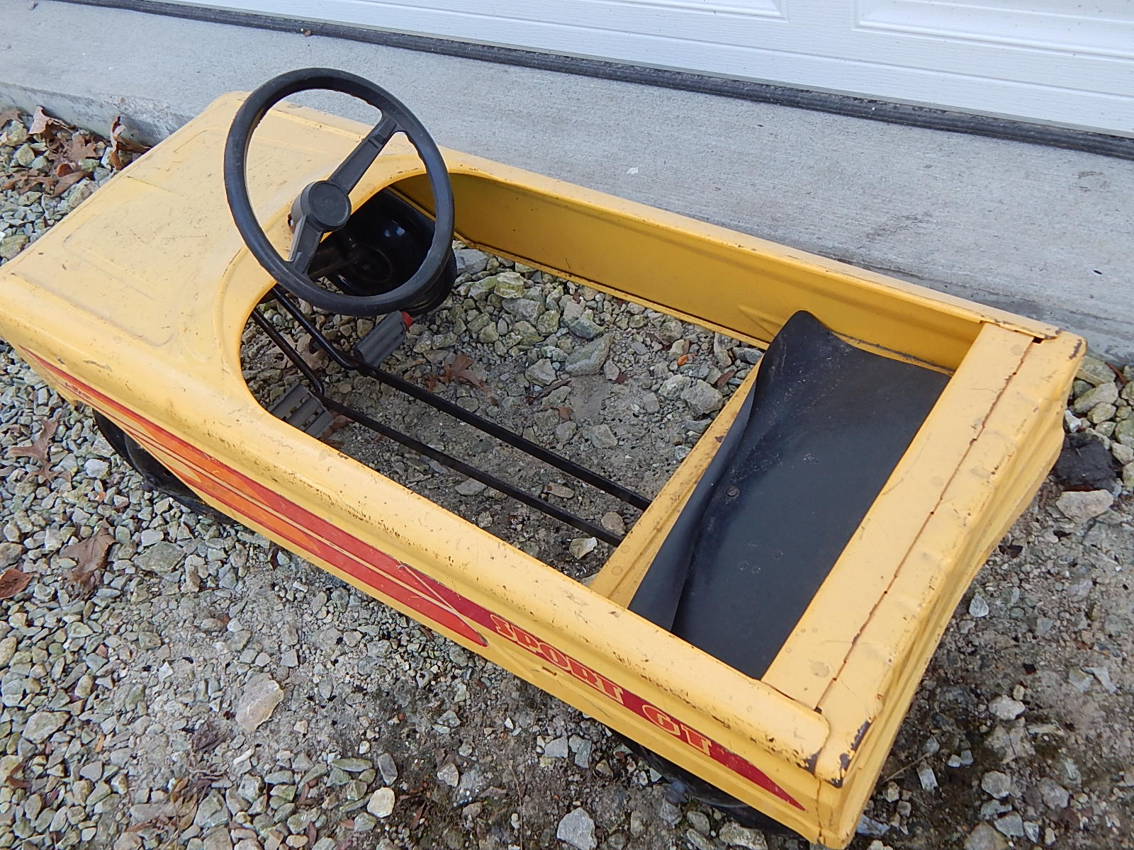 Vintage 1960's Sport GT Yellow Pedal Car | EBTH