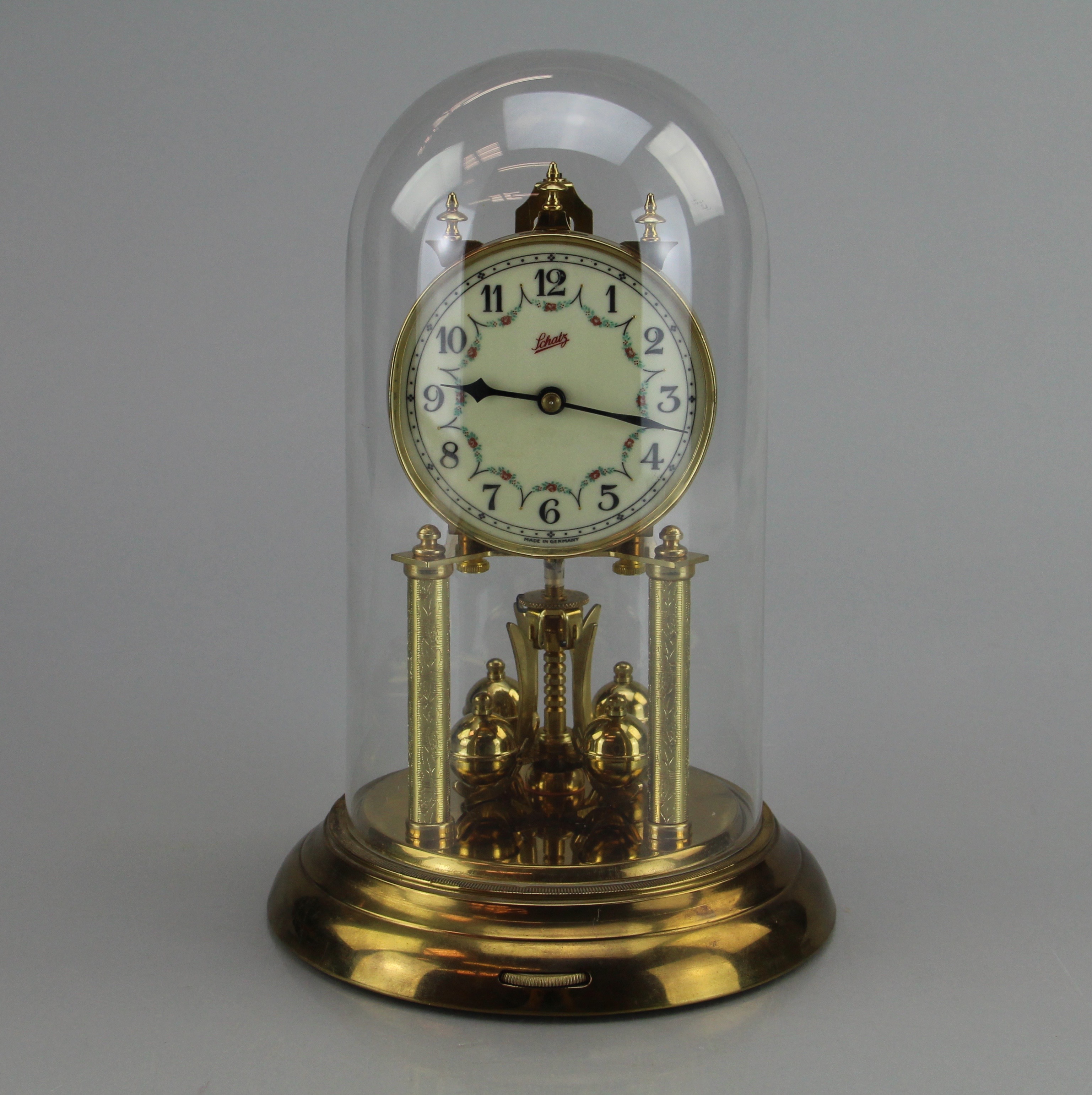 Vintage Original Schatz Brass 400 Day Clock EBTH